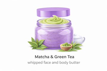 Matcha & Green Tea whipped face and body butter (Pre-Order)